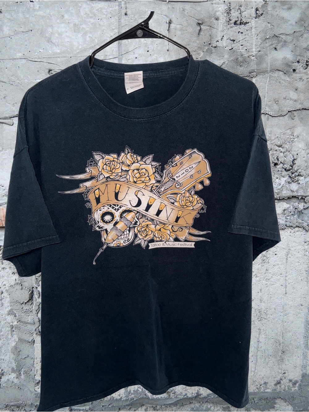 Vintage musink tattoo & music festival traditional tee